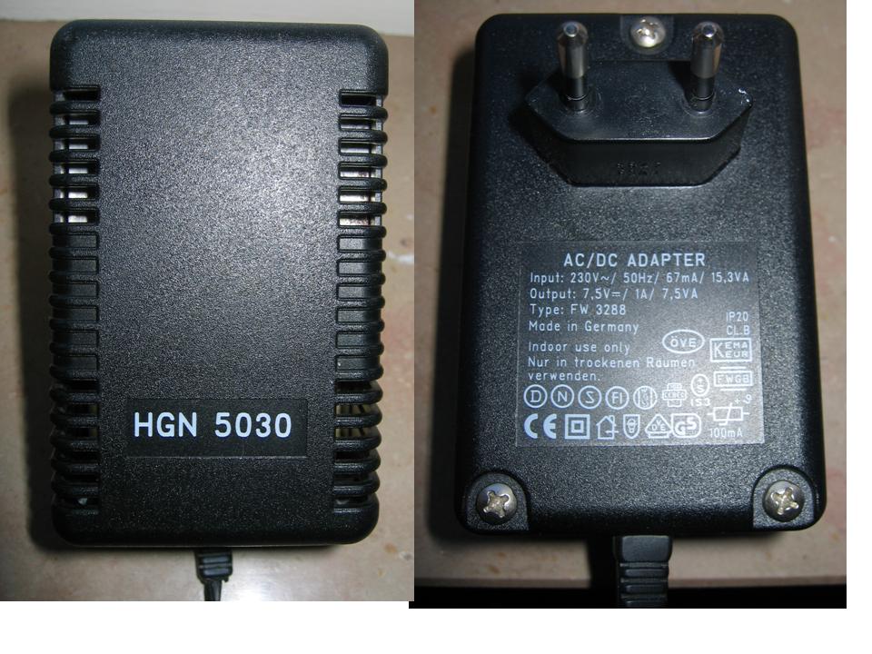 Netzadapter HGN 5030 technische Details