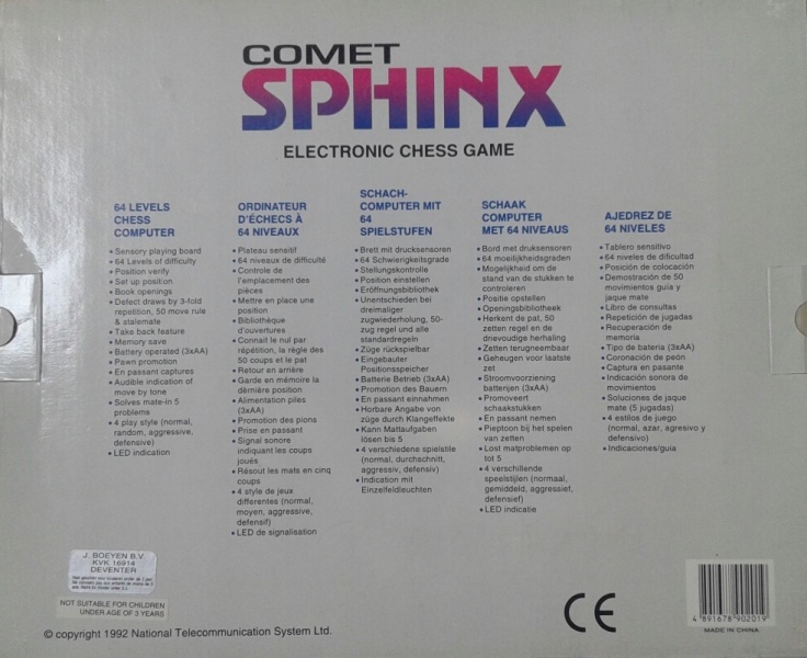 Datei:CXG Sphinx Comet OVP unten.jpg