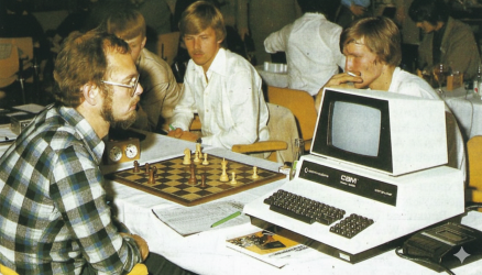 WMCCC Travemuende 1981 - Ulf Rathsman mit Commodore CBM 3032 und Princhess 2.9