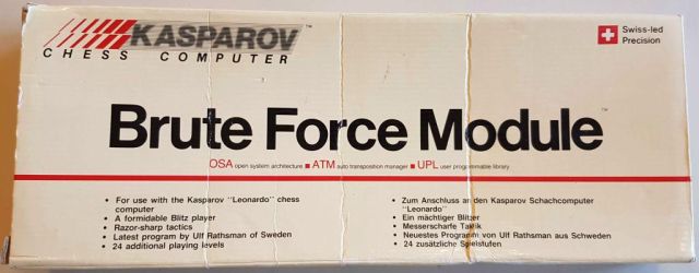 Saitek Brute Force Rathsman Production Box 1987